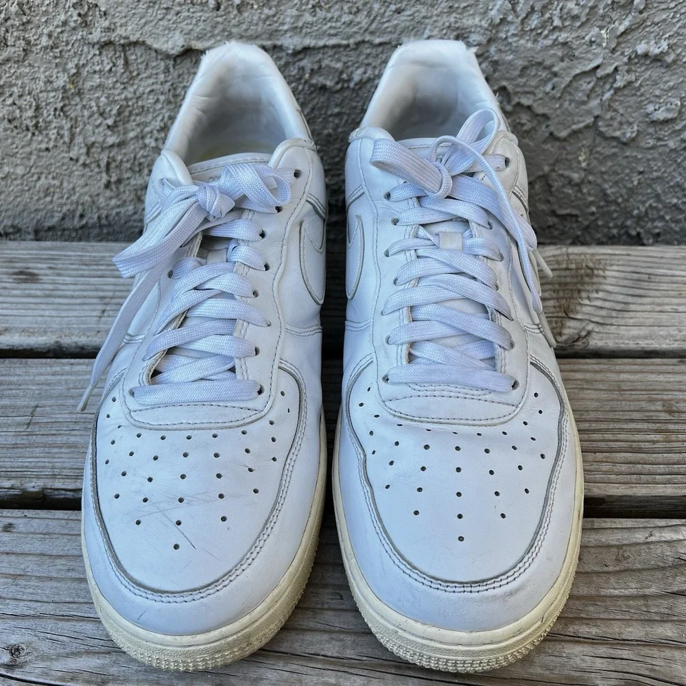 Nike Shoes Men Size 11.5 Air Force 1 '07 Fresh White DM0211-100 Casual
